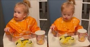 Adorable Little Girl's Priceless Response to Food Swap