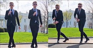 Gardiner Brothers Deliver Epic Dance Routine in Front of the White House