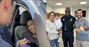 Officer Rushes to The Scene And Helps Deliver Baby in CVS Parking Lot