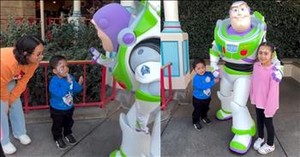 Buzz Lightyear’s Sweet Exchange with Little One is Pure Disney Magic