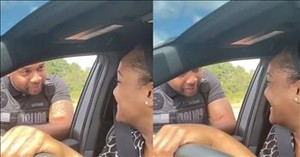 Police Officer’s Heartwarming Reason for Pulling Over His Wife