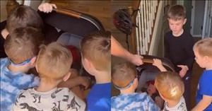 4 Brothers’ Adorable Reaction to Their New Baby Sister Melts Hearts