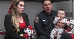 Firefighter and Wife Give Forever Home to Baby Left at Firehouse
