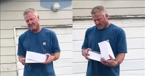 Dad Receives Belated Birthday Gift That Leaves Him Speechless