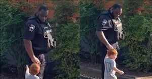 Child’s Unexpected Moment with Police Officer Melts Hearts