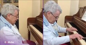 Woman with Dementia Stuns Everyone When She Sits at Piano and Plays Beautifully