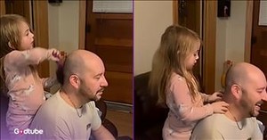 Little Girl’s Funny Take on Dad’s Hairstyle Will Leave You Laughing