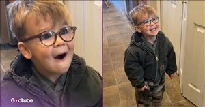 Pure Joy! Little Boy’s Reaction When His Dad Said This Will Melt Your Heart