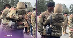 Soldier and Woman Share a Hug, and the Reason Why Will Bring You To Tears