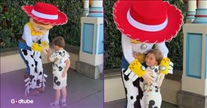Child's Sweet Interaction with Beloved Disney Character Will Melt Your Heart