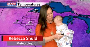 13-Week-Old Joins Meteorologist Mom for the Evening Weather