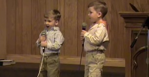 'Up from the Grave He Arose' 2 Adorable Brothers Sing Classic Hymn