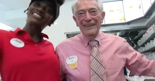 92-Year-Old Chick-fil-A Employee Credits the Lord for His Trademark Kindness