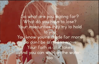Britt Nicole - Walk On The Water (Acoustic Slideshow with Lyrics)