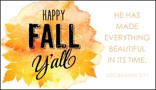 Happy Fall Y'All