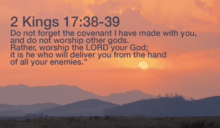 What other "gods" are problems today? - 2 Kings 17:38-39