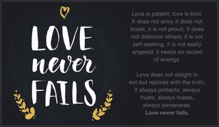 Love Never Fails