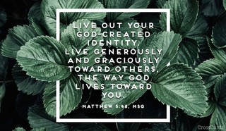 Matthew 5:48, MSG