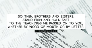2 Thessalonians 2:15