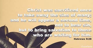Hebrews 9:28