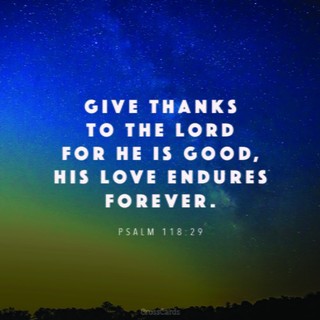 Psalm 118:29