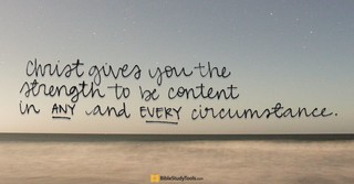 How to Be Content in All Things - Your Daily Bible Verse - November 20