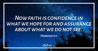 God is in control scripture hebrews 11:1