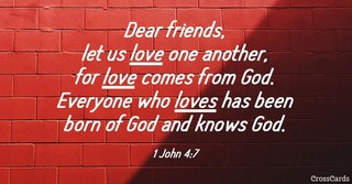 1 John 4:7 Scripture Card