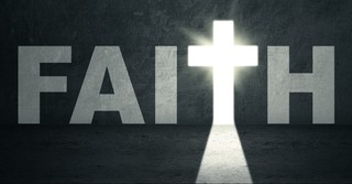 Faith with cross as the T