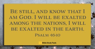 Psalm 46:10