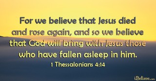 1 Thess 4:14, inspirational image