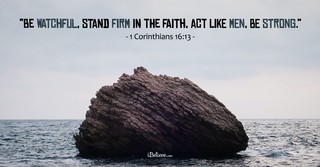 1 Corinthians 16:13, inspirational image