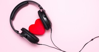 headphones with a heart