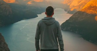 man thinking outside, fight the good fight