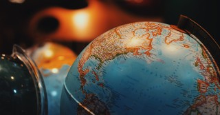 A globe of the world