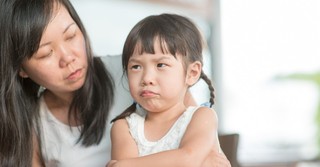 Upset little girl