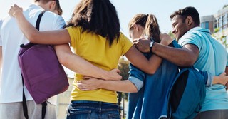 Group hugging