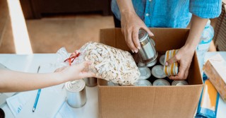 Couple serving food pantry, acts of kindness