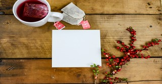 christmas tea and card