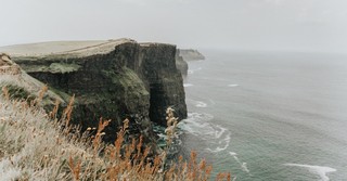 Beautiful shot of a cliff by the ocean