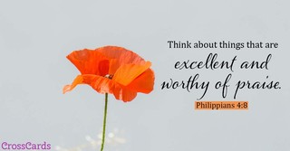 Philippians 4:8 - Excellent and Worthy of Praise