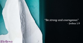 Joshua 1:9, inspirational image