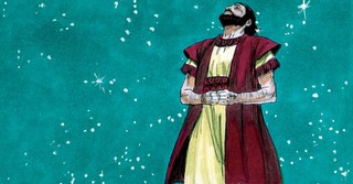 Abraham looking at the stars