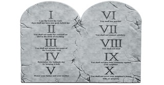 The Ten Commandments, thou shalt have no other gods before me