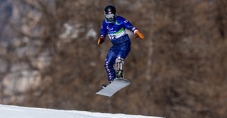 Paralympic snowboarder olympic athlete prosthetic leg