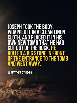 Matthew 27:59-60