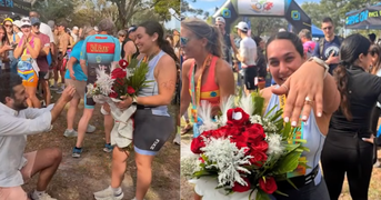 Woman's Boyfriend Proposes Right After She Completes a Triathlon, 'It Was Such An Amazing Feeling'