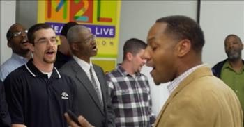 Lead Singer Of Newsboys Tears Up When Homeless Choir Sings 'We Believe'