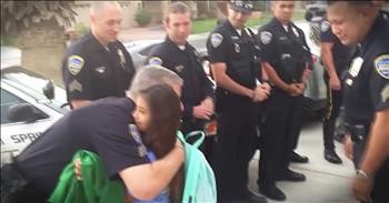Daughter Of Fallen Cop Gets Police Escort To School
