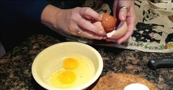 A Hen Lays An Egg...Inside Of An Egg?